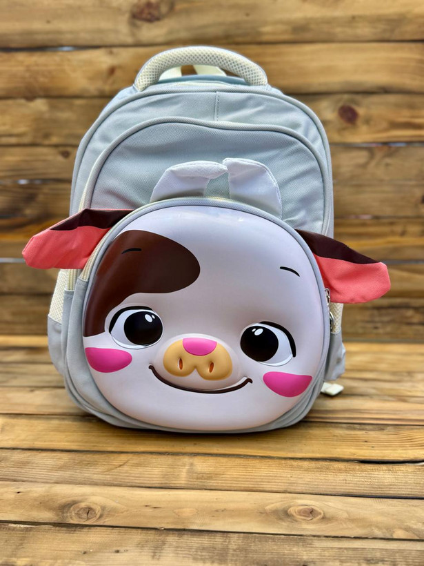 کوله پشتی وارداتی سه بعدی عروسکی گاو مهربون