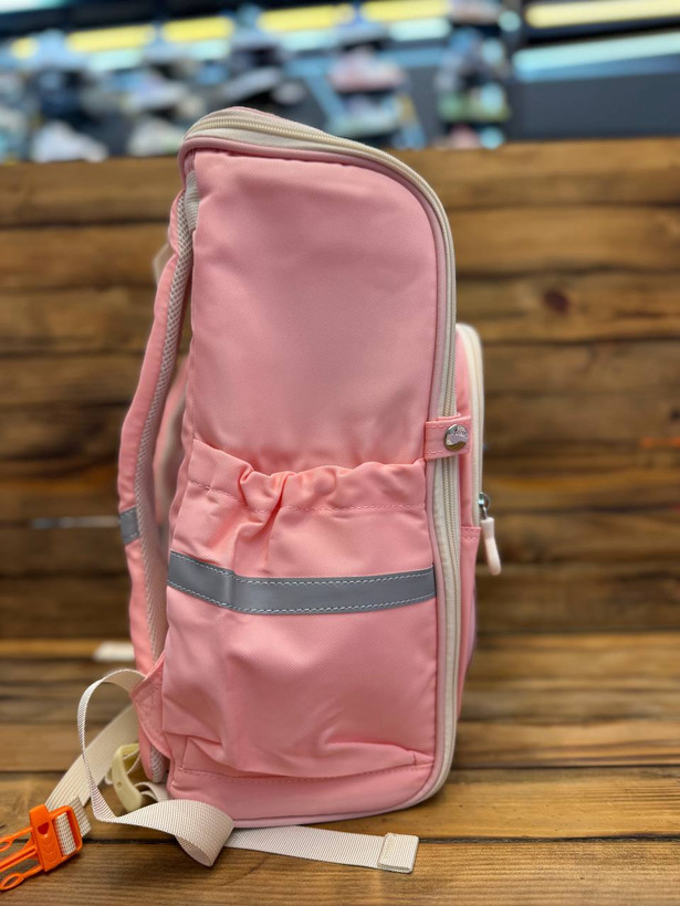 کوله پشتی وارداتی باکسی با طرح سه بعدی بازی CONTRA /رنگ صورتی