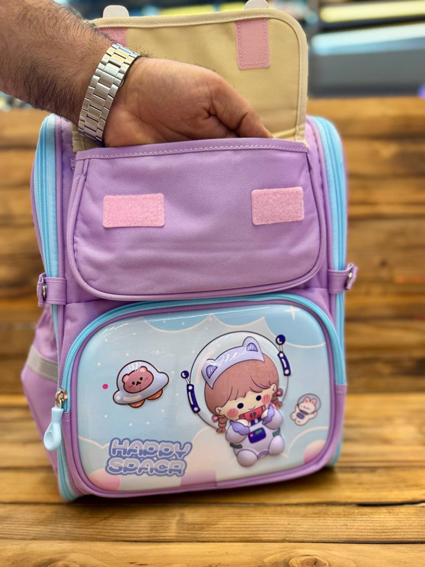 کوله پشتی وارداتی باکسی با طرح سه بعدی فضانورد