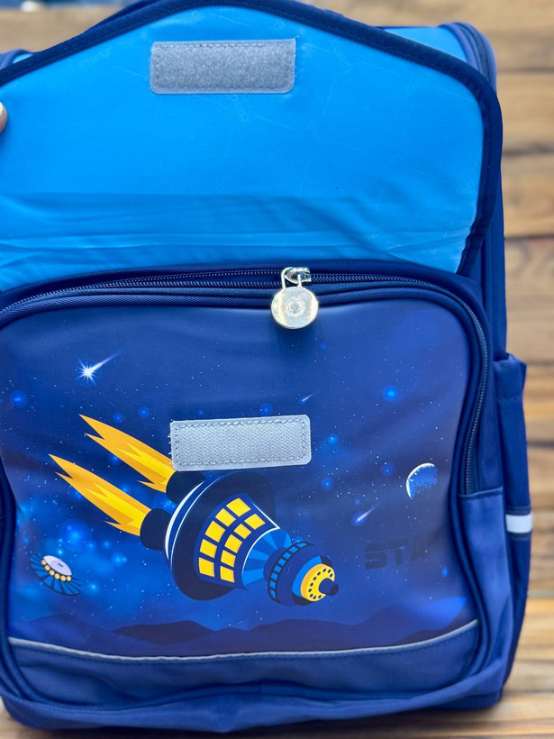 کوله پشتی وارداتی باکسی با طرح Space Travel / رنگ سورمه ایی