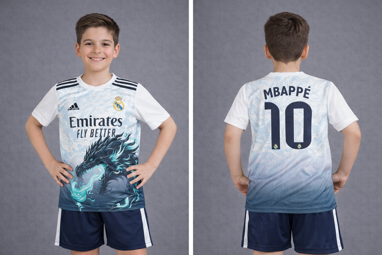 لباس فوتبال رئال مادرید امباپه 2025