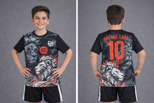 لباس فوتبال بارسلونا طرح شیر 2025